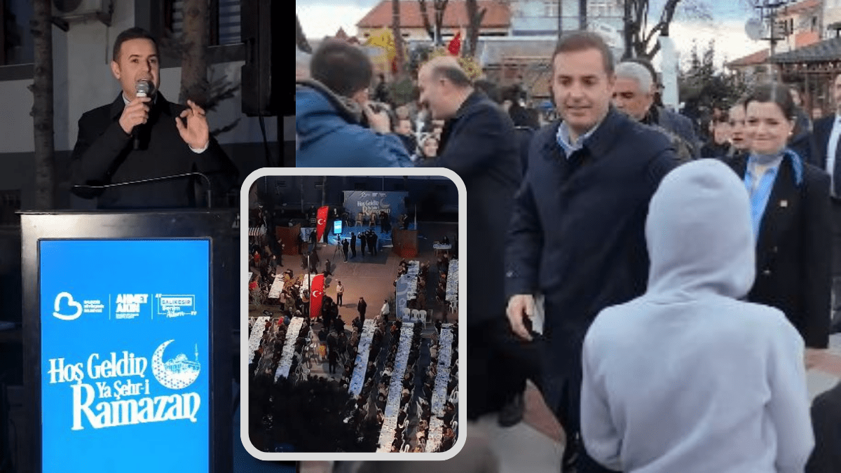 Ahmet Akın İvrindi’de İftardaydı