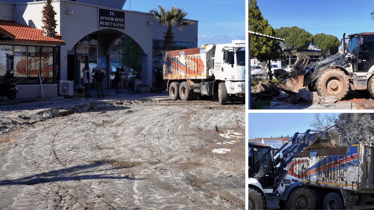 Ayvalik-Deniz-Hudut-Kapisi-1 Ayvalık Deniz Hudut Kapısı Meydan Düzenlemesi Başladı