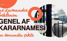 Genel Af Kararnamesi Çıktı