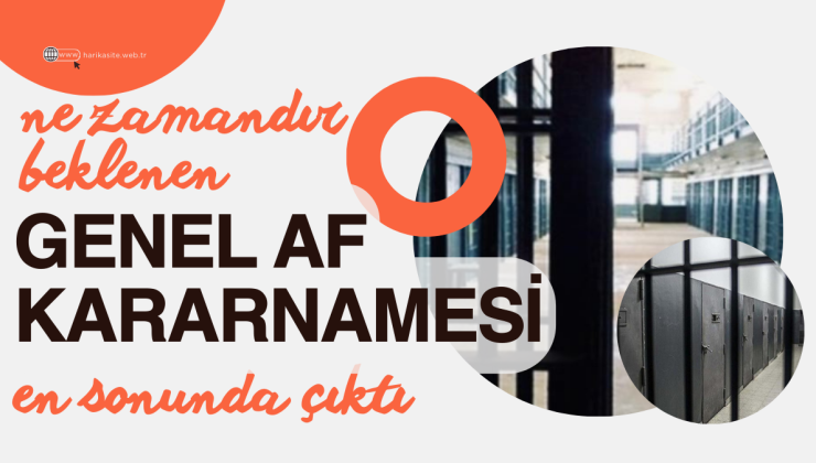 Genel Af Kararnamesi Çıktı