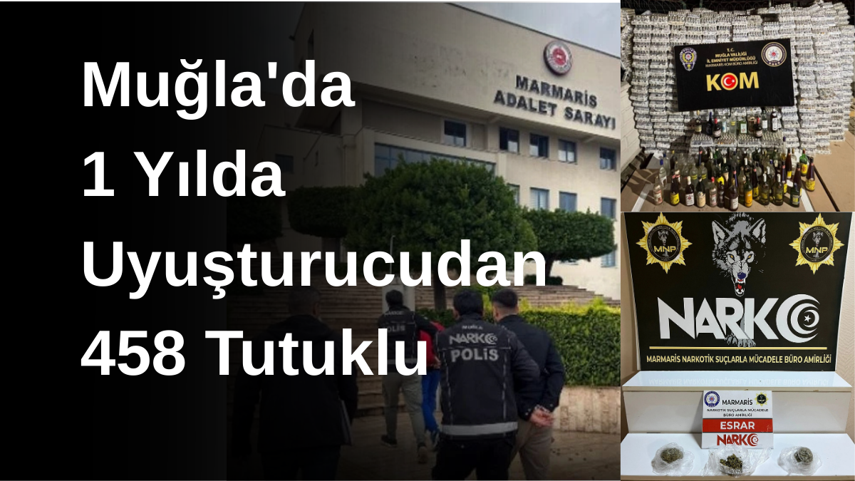 MUĞLADA UYUŞTURUCUDAN TUTUKLAMALAR