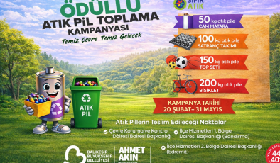 Balıkesir’de Sıfır Atık Seferberliği: Atık Pil Getirene Bisiklet Hediye