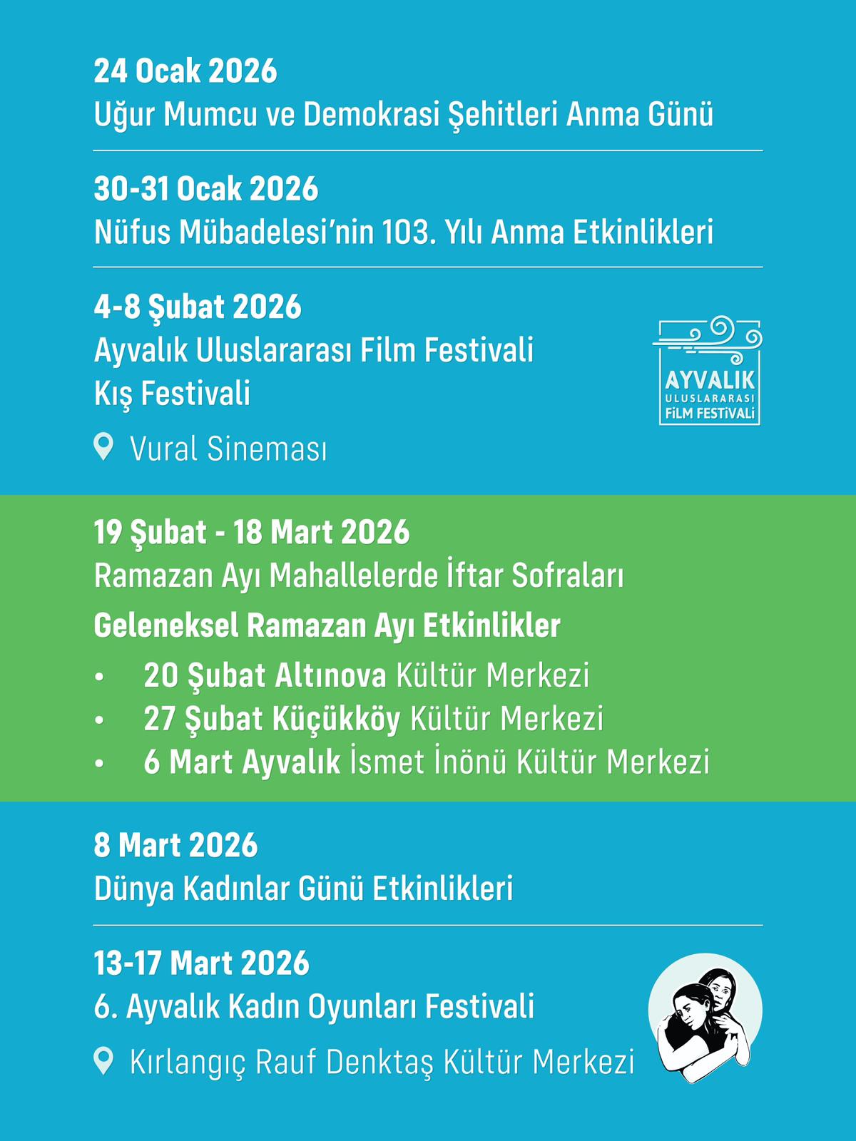 02 Ayvalık 2026 Etkinlik Takvimi Açıklandı
