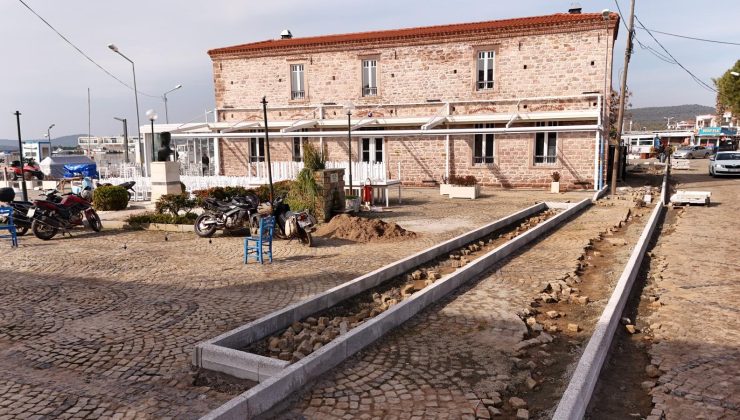 Cunda’da Büyük Değişim: Meydan ve Yol Düzenlemesi Başladı