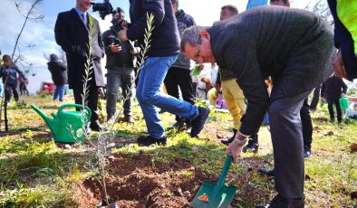 Ayvalık’ta Geleceğe Nefes: 150 Fıstık Çamı Toprakla Buluştu