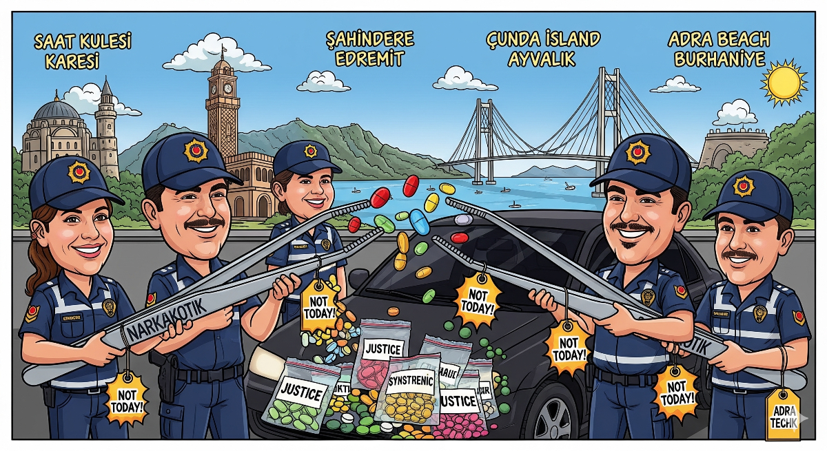 Balıkesir’de Zehir Tacirlerine Darbe! 4 İlçede Dev Operasyon