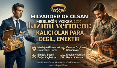 Milyarder de Olsan Mesleğin Yoksa Kızımı Vermem: Kalıcı Olan Emektir