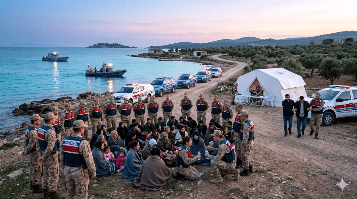 Balıkesir’de Dev Operasyon: Jandarma 61 Düzensiz Göçmeni Yakaladı