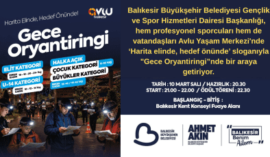 Balıkesir’de Heyecan Dolu Gece Oryantiringi Başlıyor