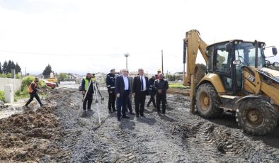Burhaniye altyapı çalışmaları hız kesmeden sürüyor
