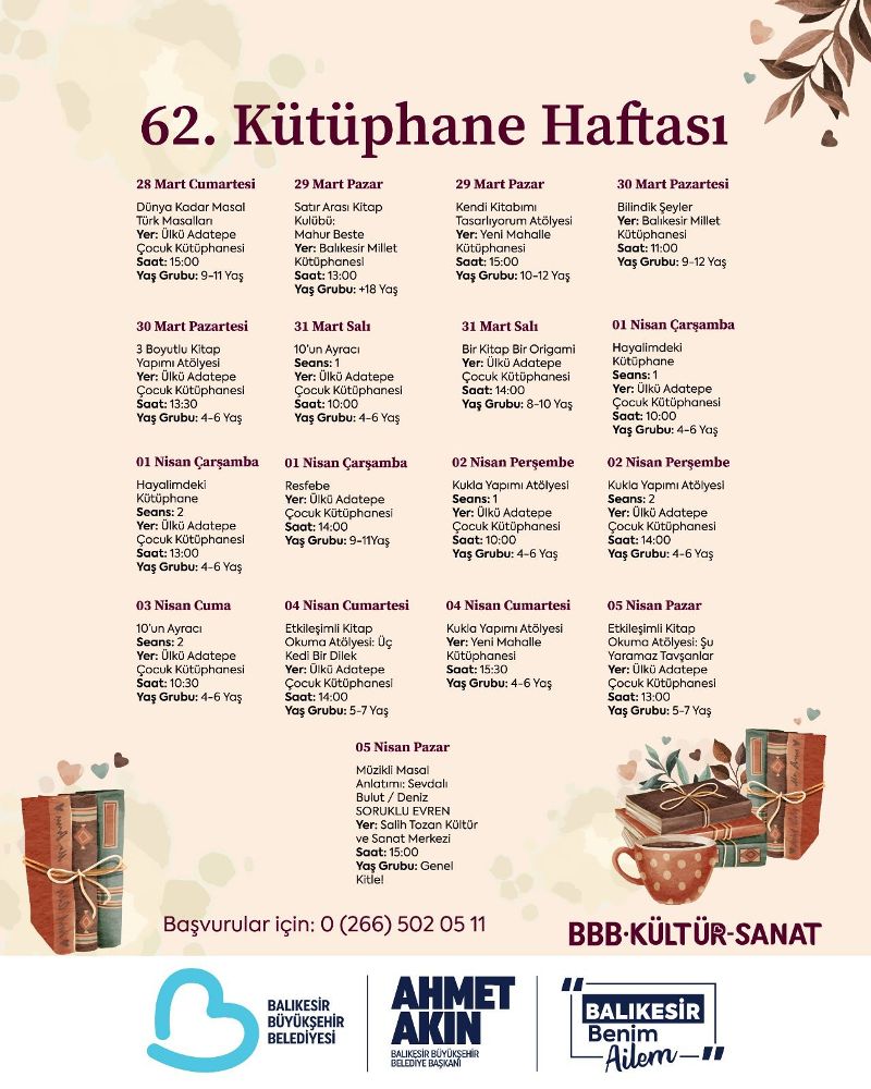 buyuksehirden_kutuphane_haftasina_ozel_etkinlikler_2 Kütüphane Haftası: 8 Günlük Etkinlik Maratonu