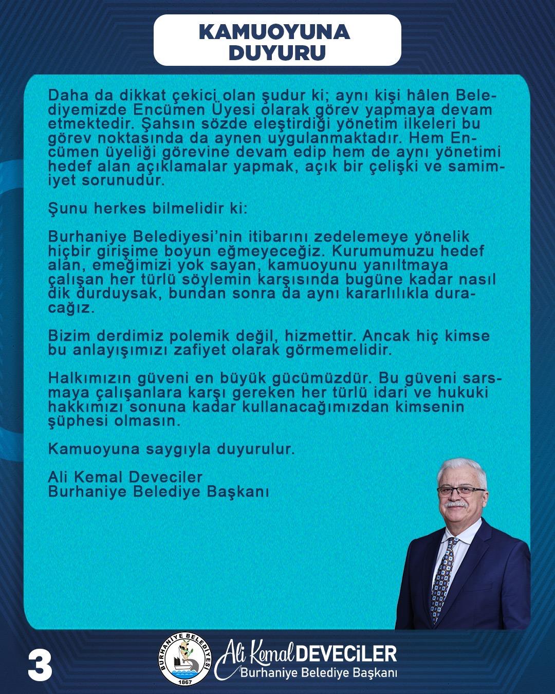 d3 Burhaniye'de Kaos Arayanlara Kötü Haber